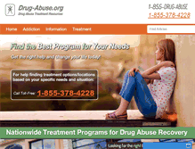 Tablet Screenshot of drug-abuse.org